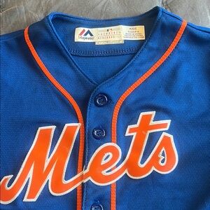 Majestic Blue and Orange Mets Jersey